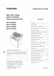 Hướng dẫn sử dụng Toshiba AW-B1000GV Máy giặt