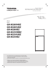 Manual Toshiba GR-M25VMBZ Fridge-Freezer