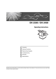 Handleiding Ricoh DX 2430 Printer