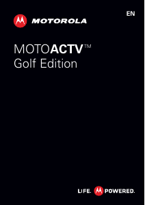 Bruksanvisning Motorola MotoActv Golf Edition Smart klocka