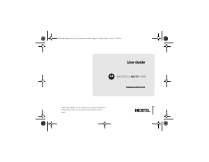 Manual Motorola Brute i686 (Nextel) Mobile Phone