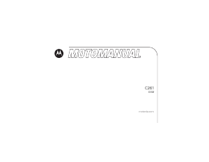 Manual Motorola C261 Mobile Phone