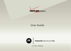 Manual Motorola V750 Adventure (Verizon) Mobile Phone