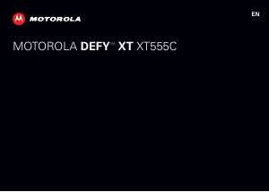 Bruksanvisning Motorola XT555C Defy XT Mobiltelefon