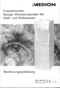 Bedienungsanleitung Medion MD 40416 Wasserspender