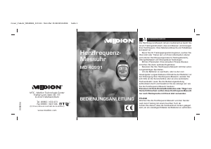 Bedienungsanleitung Medion MD 40991 Herzfrequenzmessgerät