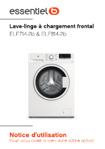 Mode d’emploi Essentiel B ELF 814-2b Lave-linge