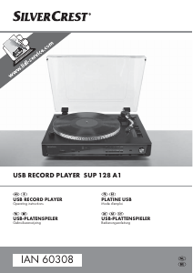 Manual SilverCrest IAN 60308 Turntable