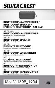 Bedienungsanleitung SilverCrest IAN 311609 Lautsprecher