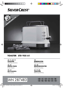 Manual SilverCrest IAN 287483 Toaster