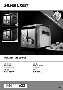 Manual SilverCrest IAN 111622 Toaster