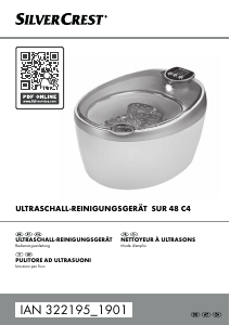 Bedienungsanleitung SilverCrest IAN 322195 Ultraschallreiniger