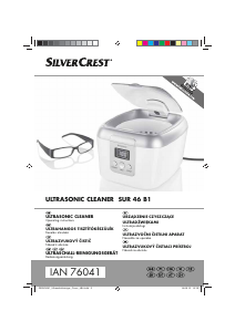Bedienungsanleitung SilverCrest IAN 76041 Ultraschallreiniger
