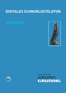Bedienungsanleitung Grundig D790 Schnurlose telefon