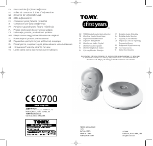 Manual TOMY TF500 Monitor de bebê