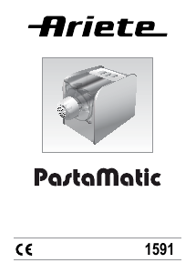 Руководство Ariete 1591 PastaMatic Паста-машина