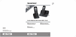 Bedienungsanleitung SilverCrest IAN 75361 Schnurlose telefon