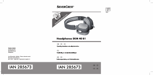 Manual SilverCrest IAN 285673 Headphone