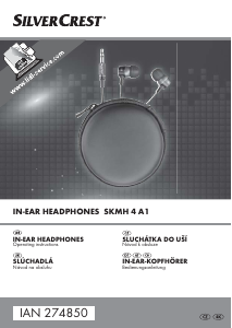 Manual SilverCrest IAN 274850 Headphone