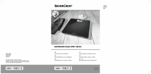 Manual SilverCrest IAN 108212 Scale