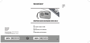 Bedienungsanleitung SilverCrest IAN 282353 Radio