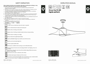 Handleiding Qazqa 94332 Sirocco 50 Plafondventilator