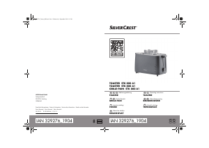 Manual SilverCrest STK 800 A1 Toaster