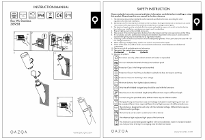 Manuale Qazqa 38958 Rox Lampada