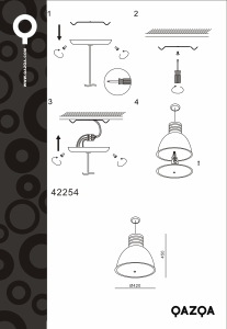 Instrukcja Qazqa 42254 Industry Lampa