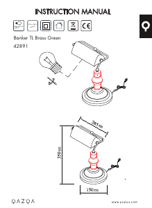 Bruksanvisning Qazqa 42891 Banker Lampe