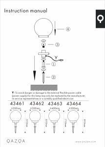 Instrukcja Qazqa 43464 Bol Lampa