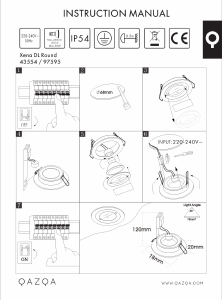 Instrukcja Qazqa 43554 Xena Round Lampa