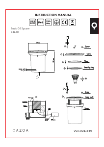 Instrukcja Qazqa 43618 Basic Square Lampa