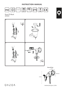 Bruksanvisning Qazqa 43622 Done Lampa