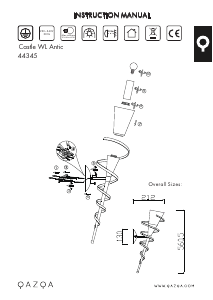 Bruksanvisning Qazqa 44345 Castle Lampe