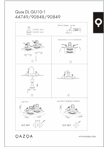 Manual de uso Qazqa 44749 Qure Lámpara