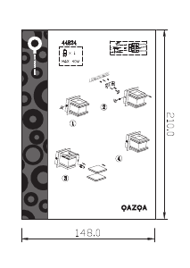 Manual de uso Qazqa 44824 Block Lámpara