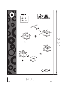 Bedienungsanleitung Qazqa 44824 Block Leuchte