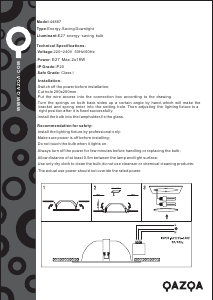 Bruksanvisning Qazqa 44887 Doblo Lampe