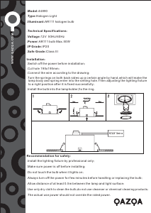 Bruksanvisning Qazqa 44890 1 Lampe