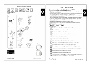 Instrukcja Qazqa 45087 Lampa