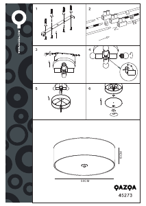 Instrukcja Qazqa 45273 Rope Lampa