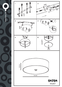 Bruksanvisning Qazqa 45287 Drum Lampa