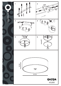 Bruksanvisning Qazqa 45288 Drum Lampe