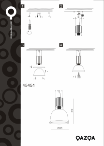 Bruksanvisning Qazqa 45451 Industry Rim Lampe