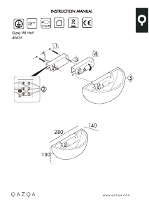 Bedienungsanleitung Qazqa 45635 Gipsy Leuchte