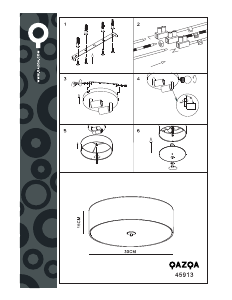 Instrukcja Qazqa 45913 Drum Lampa