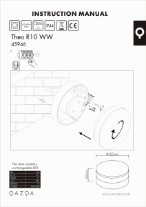 Instrukcja Qazqa 45946 Theo Round Lampa