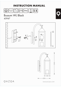 Bruksanvisning Qazqa 45947 Bussum Lampa