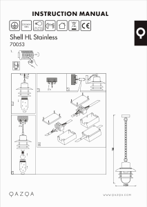 Instrukcja Qazqa 70053 Shell Lampa